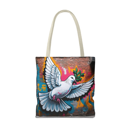 Artistic Surge - Eco-Friendly Canvas Tote Bag - PEACE
