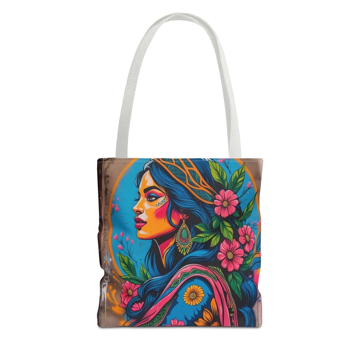 Artistic Surge - Eco-Friendly Canvas Tote Bag - FLOWERING WOMAN