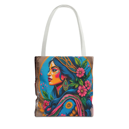 Artistic Surge - Eco-Friendly Canvas Tote Bag - FLOWERING WOMAN