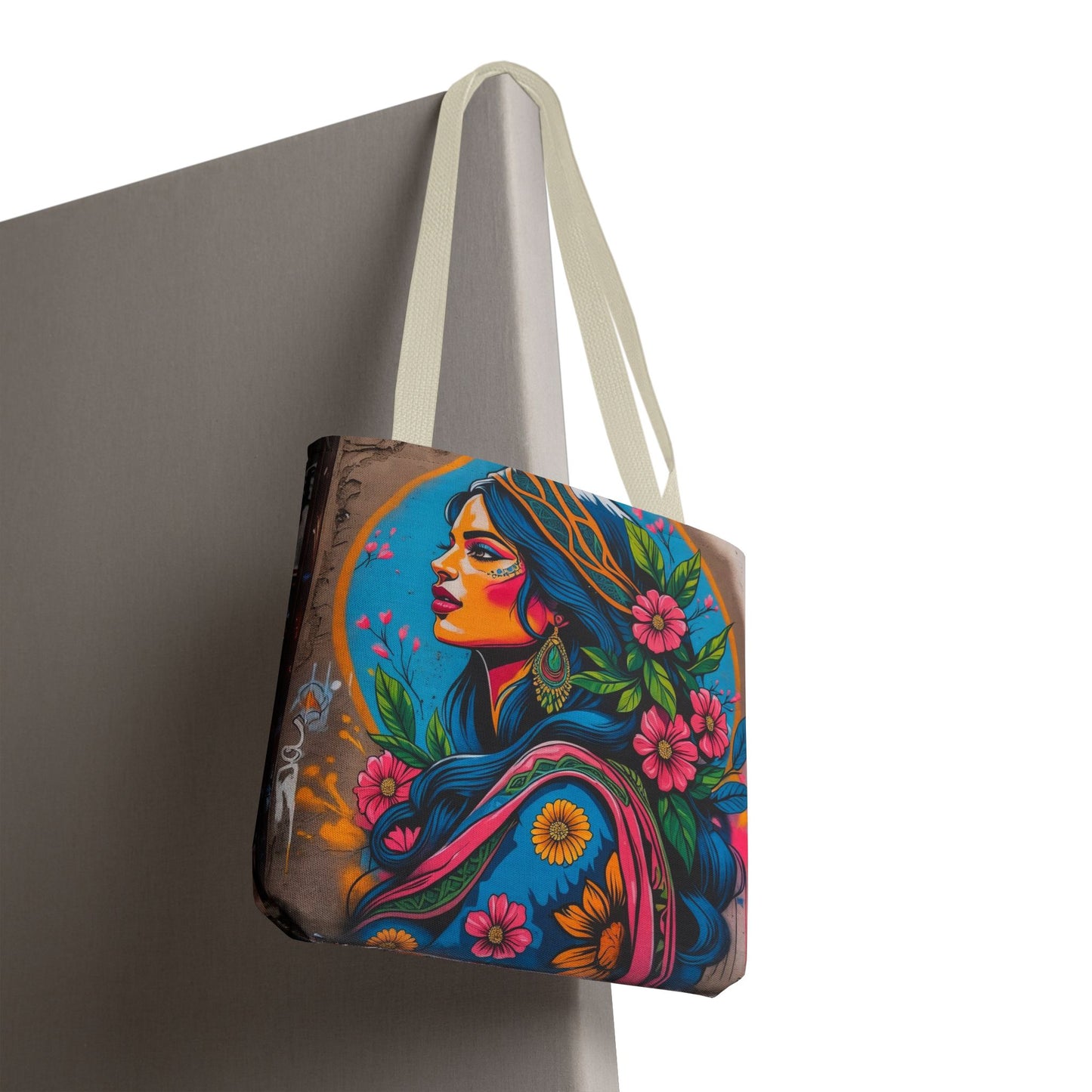 Artistic Surge - Eco-Friendly Canvas Tote Bag - FLOWERING WOMAN