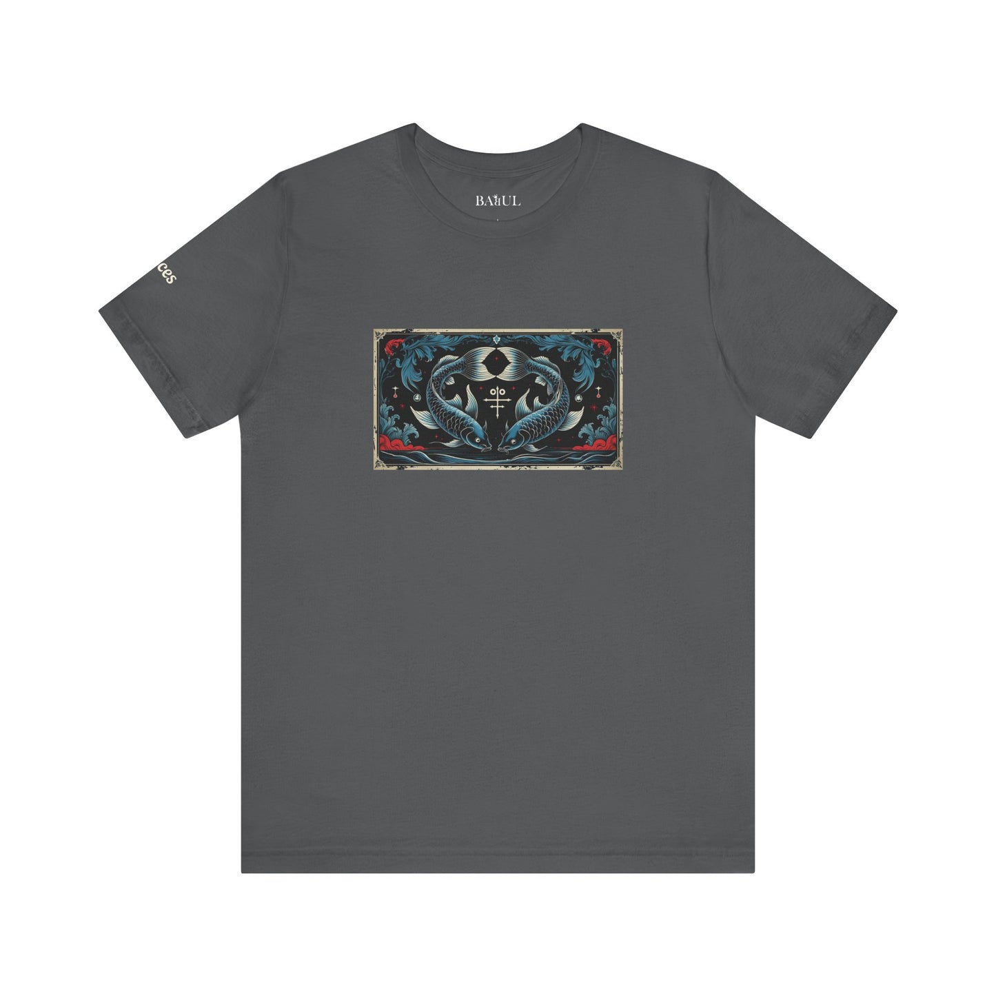 Pisces - Gothic Zodiac T-Shirt. Zodiac in the Shadows
