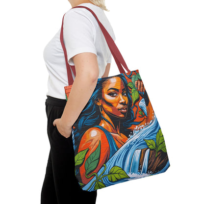 Artistic Surge - Eco-Friendly Canvas Tote Bag - WOMAN WITH WATER