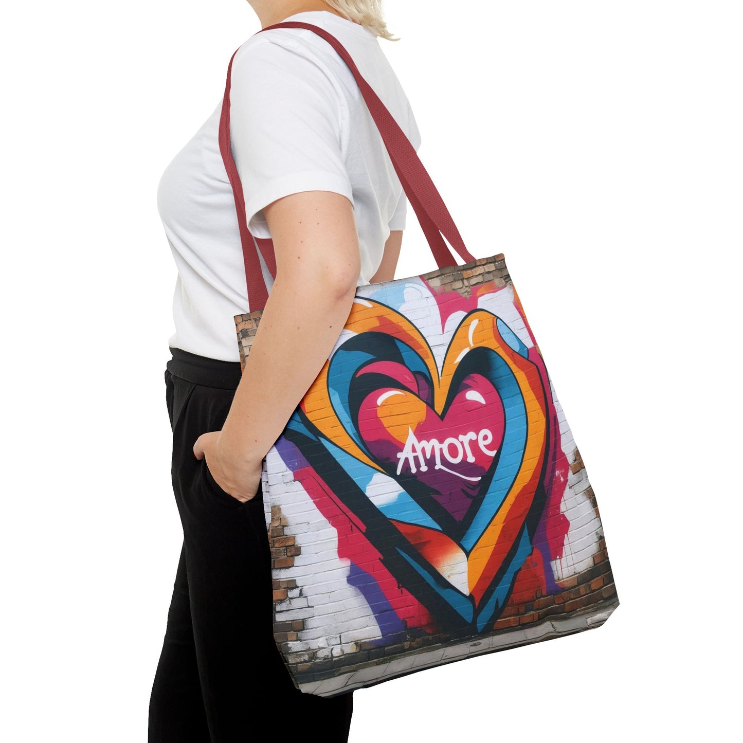Artistic Surge - Eco-Friendly Canvas Tote Bag - HEART