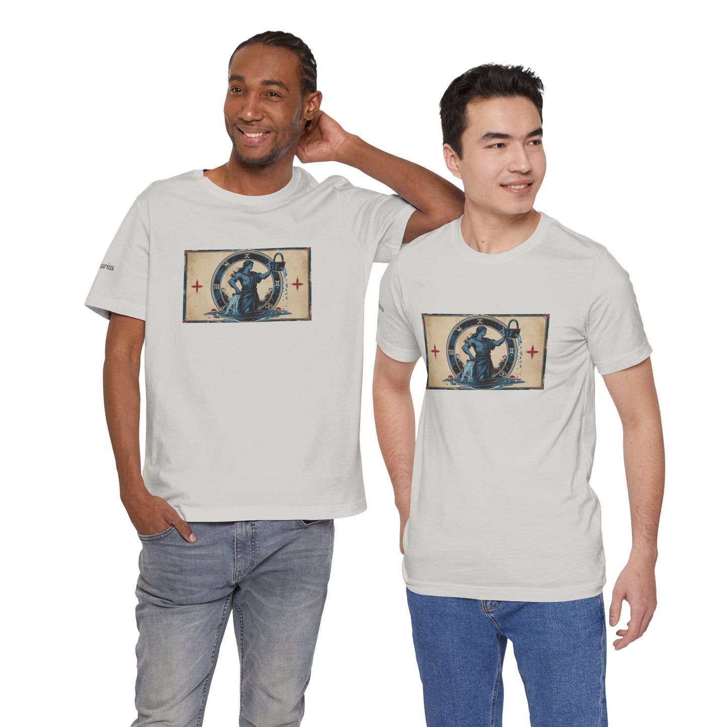 Aquarius - Gothic Zodiac T-Shirt. Zodiac in the Shadows
