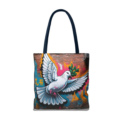 Artistic Surge - Eco-Friendly Canvas Tote Bag - PEACE
