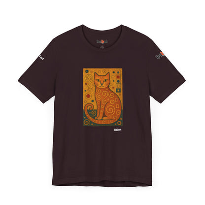 CATART Unisex Jersey Cat T-Shirt - KLIMT - Iconic Painting Reimagined with Cats