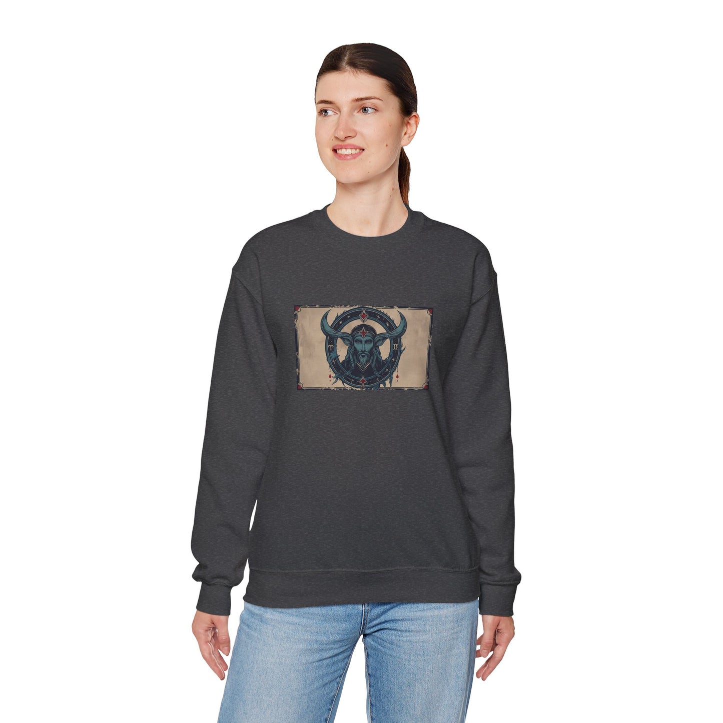Capricorn - Gothic Zodiac Blue Sweatshirt
