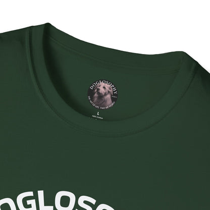Doglosophy  Unisex Softstyle T-Shirt - "Happiness is a Warm Sunbeam" Design