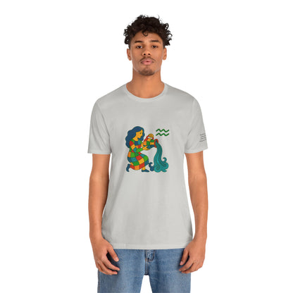 AQUARIUS - T-shirt, The Zodiac in Colors