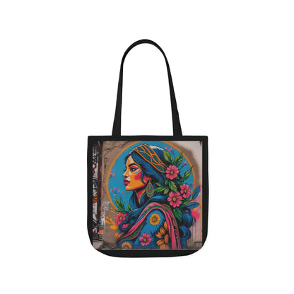 Artistic Surge - Eco-Friendly Canvas Tote Bag - FLOWERED WOMAN