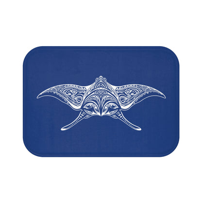 Tribal Bath Mat. Ocean Energy, Tribal Style