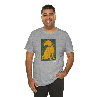 DOGART Unisex Jersey Dog T-Shirt - KLIMT - Iconic Painting Reimagined with Dogs