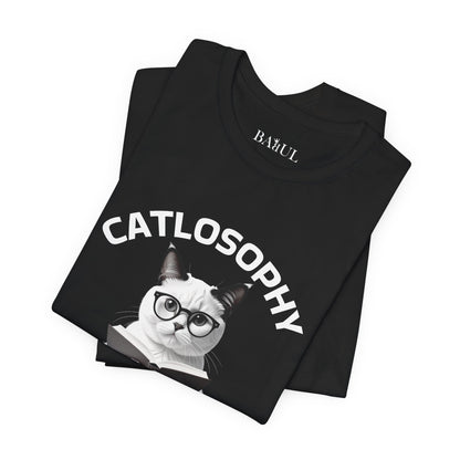 Catlosophy Unisex Jersey Short Sleeve Tee –  "Resting isn't Lazy" Design