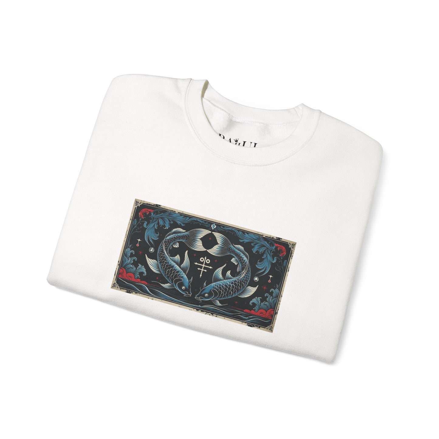 Pisces - Gothic Zodiac Blue Sweatshirt