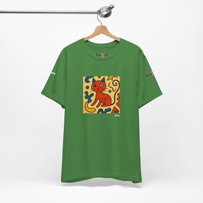 CATART Unisex Jersey Cat T-Shirt - MIRO - Iconic Painting Reimagined with Cats