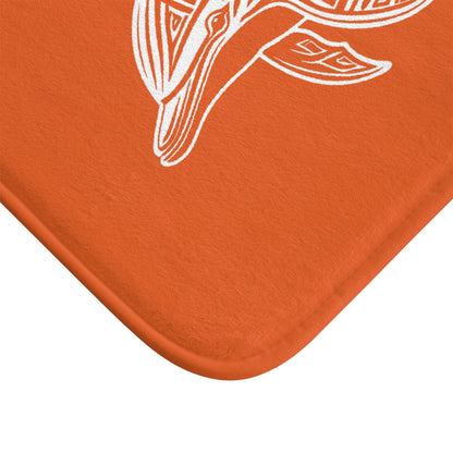 Tribal Bath Mat. Ocean Energy, Tribal Style