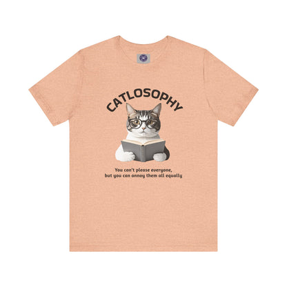 Catlosophy Unisex Jersey Short Sleeve Tee –  "You can't please everyone" Design