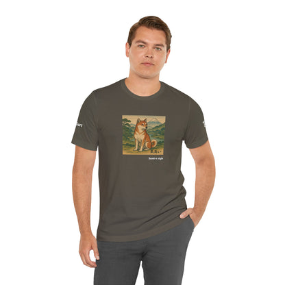 DOGART Unisex Jersey DOG T-Shirt - SUMI-E STYLE - Iconic Painting Reimagined with Dogs