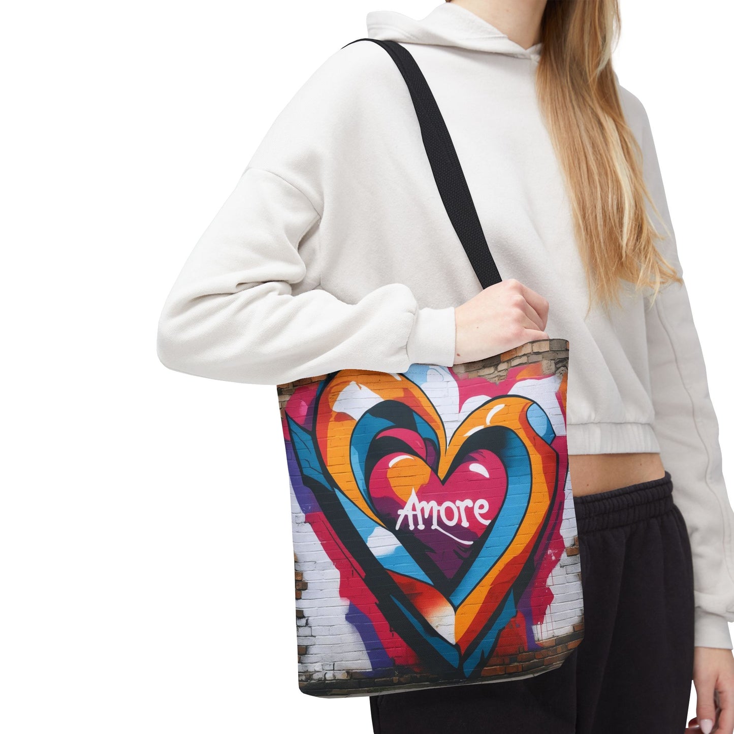 Artistic Surge - Eco-Friendly Canvas Tote Bag - HEART
