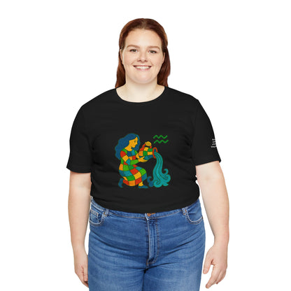AQUARIUS - T-shirt, The Zodiac in Colors