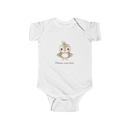 Adorable Baby Bodysuit with Quail Design