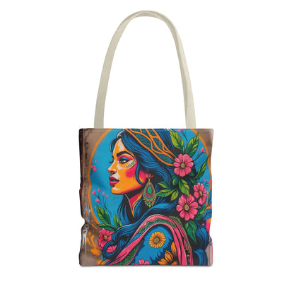 Artistic Surge - Eco-Friendly Canvas Tote Bag - FLOWERING WOMAN
