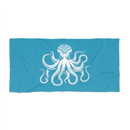 Tribal Waves Beach Towel - OCTOPUS