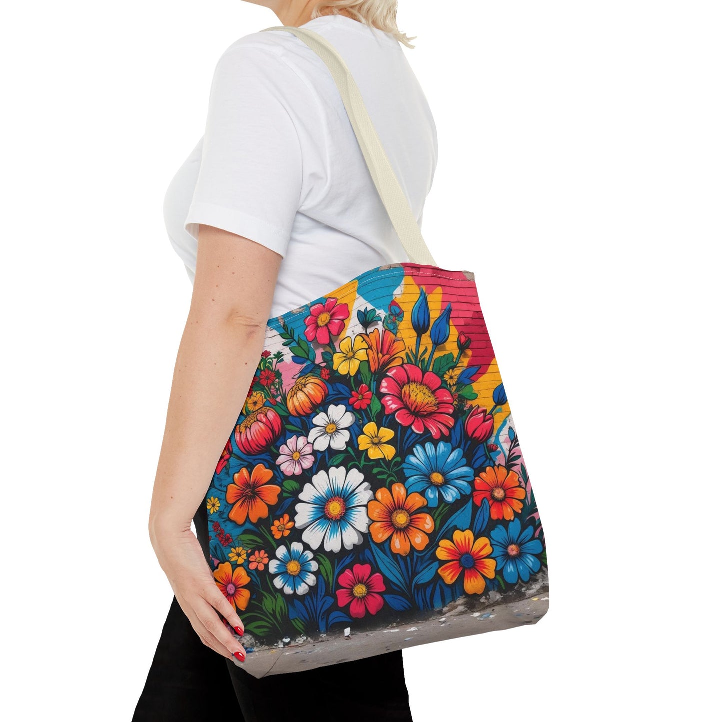 Artistic Surge - Eco-Friendly Canvas Tote Bag - FLOWERS
