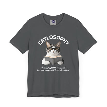 Catlosophy Unisex Jersey Maglietta a maniche corte – Design "Non puoi accontentare tutti"