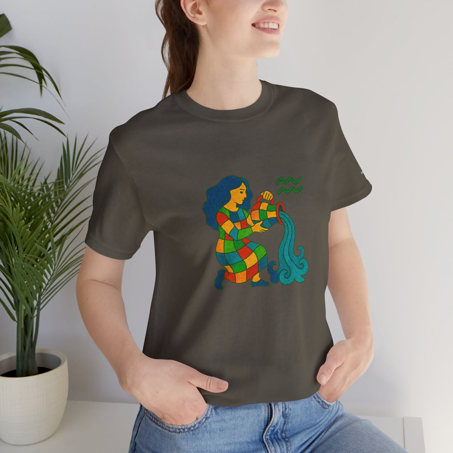 AQUARIUS - T-shirt, The Zodiac in Colors