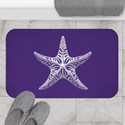 Tribal Bath Mat. Ocean Energy, Tribal Style
