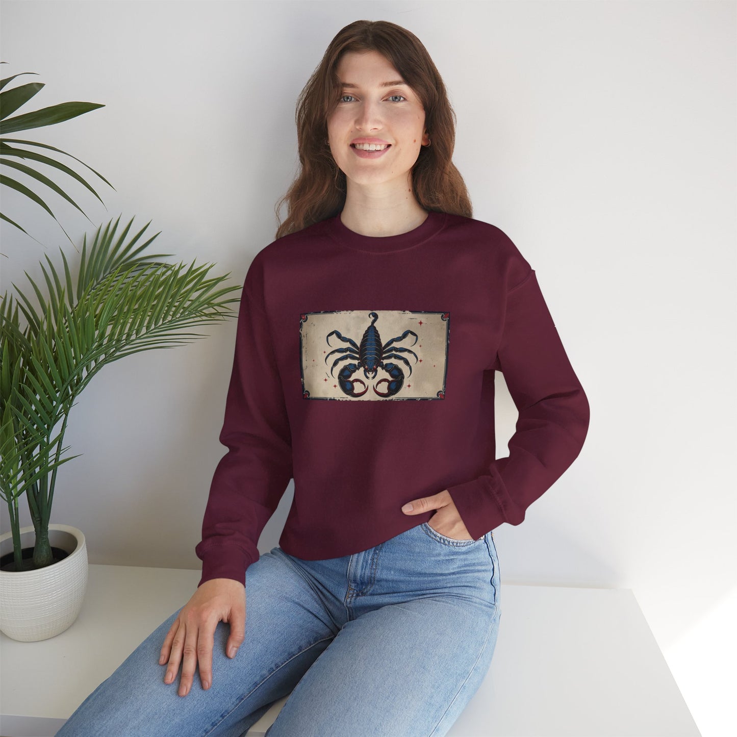 Scorpio - Gothic Zodiac Blue Sweatshirt
