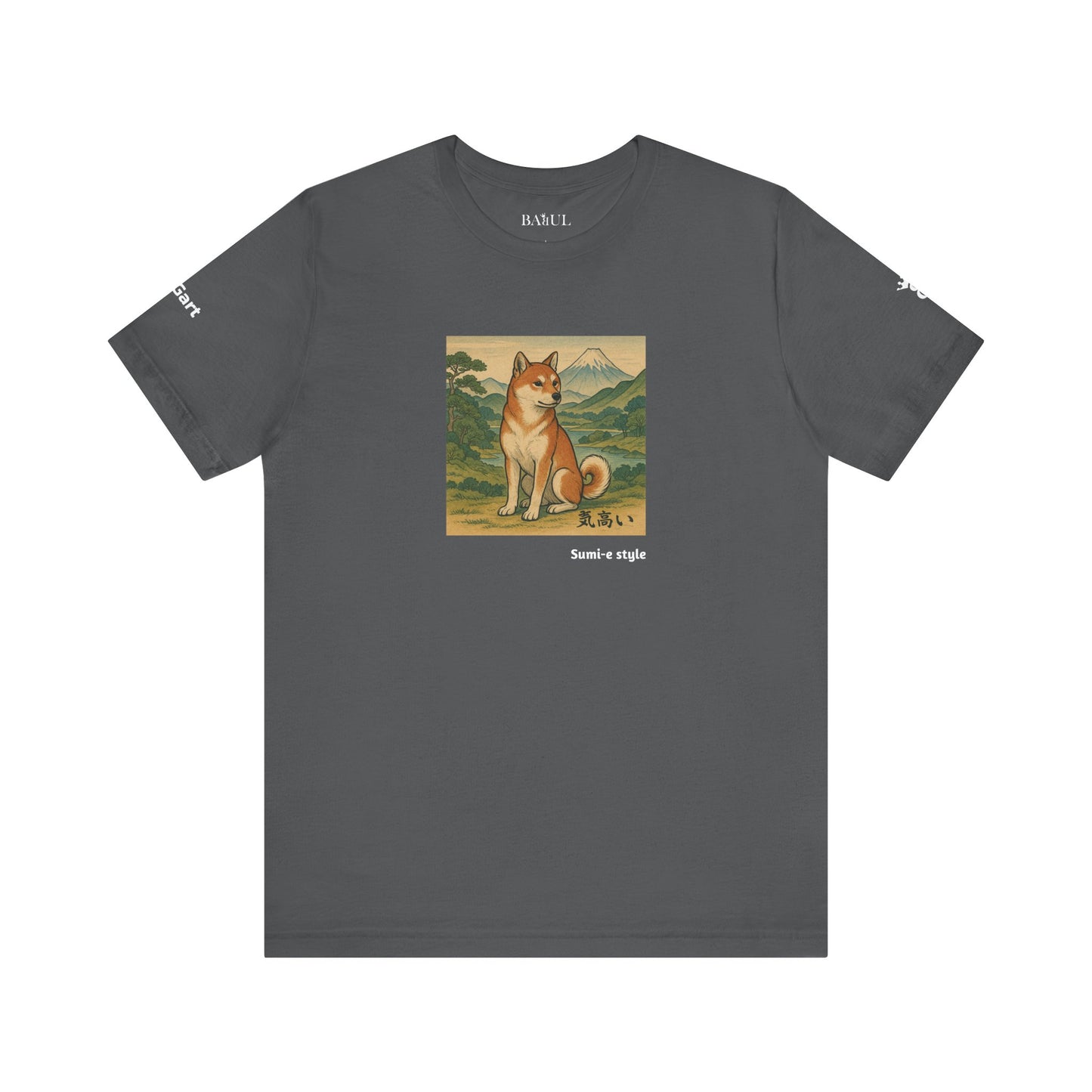 DOGART Unisex Jersey DOG T-Shirt - SUMI-E STYLE - Iconic Painting Reimagined with Dogs