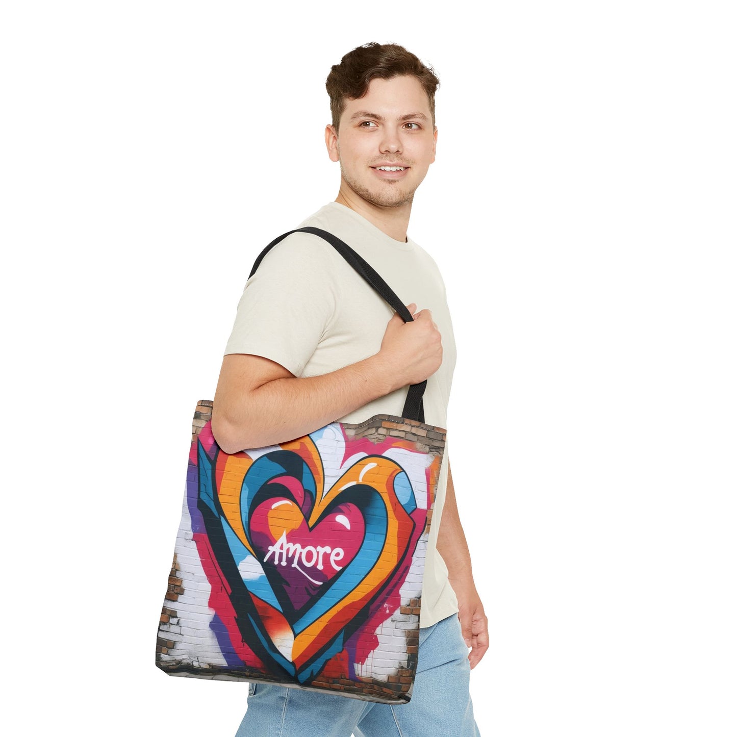 Artistic Surge - Eco-Friendly Canvas Tote Bag - HEART