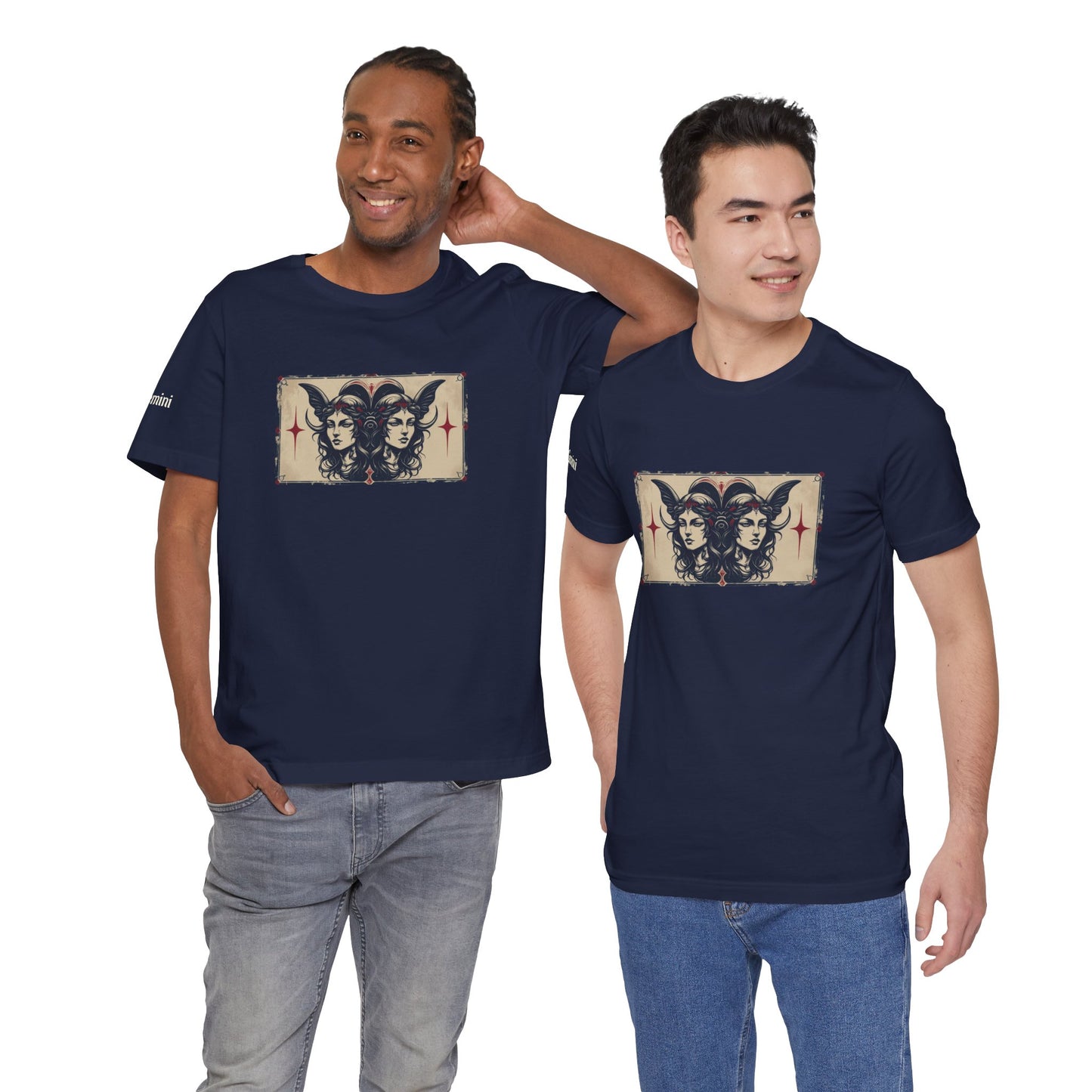 Gemini - Gothic Zodiac T-Shirt. Zodiac in the Shadows