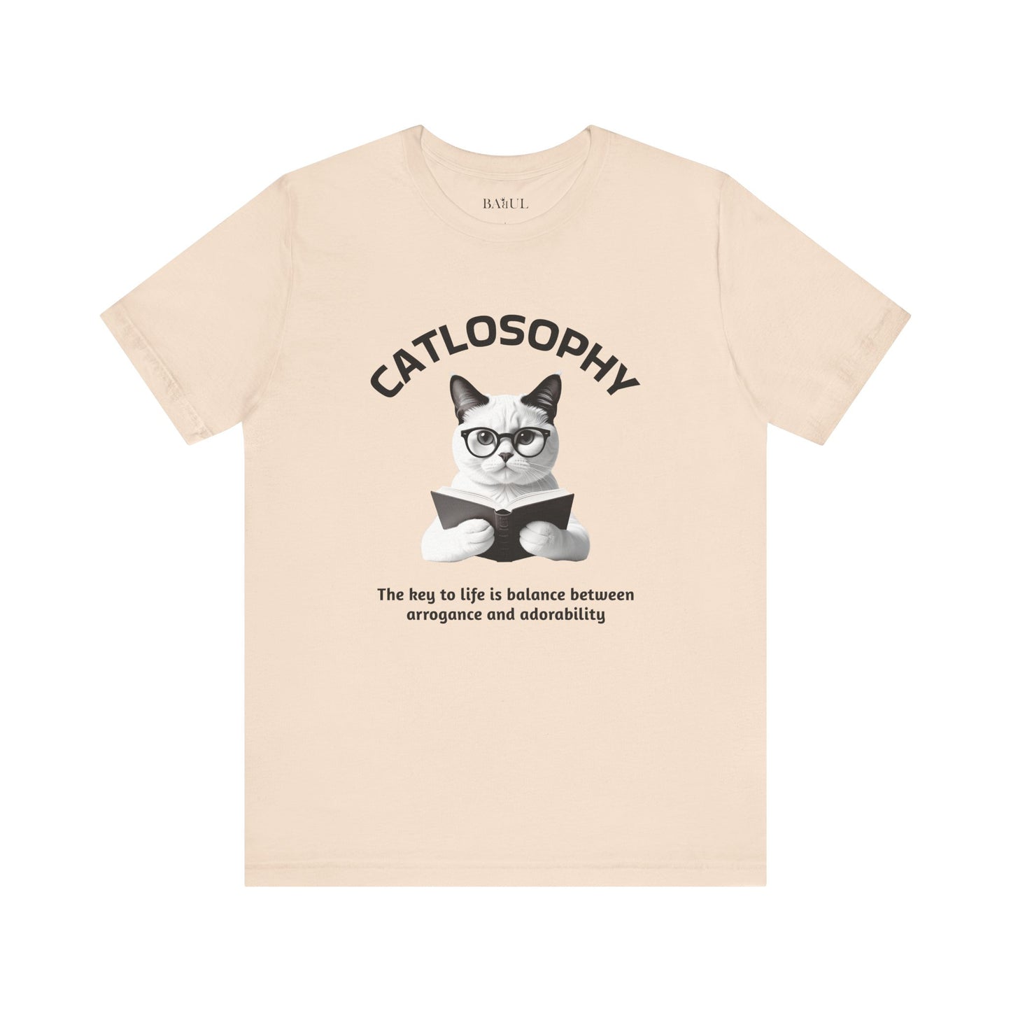Catlosophy Unisex Jersey Short Sleeve Tee –  "The Key to Life" Design