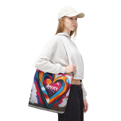 Artistic Surge - Eco-Friendly Canvas Tote Bag - HEART