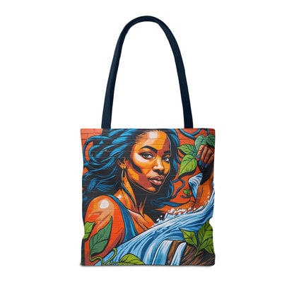 Artistic Surge - Eco-Friendly Canvas Tote Bag - WOMAN WITH WATER