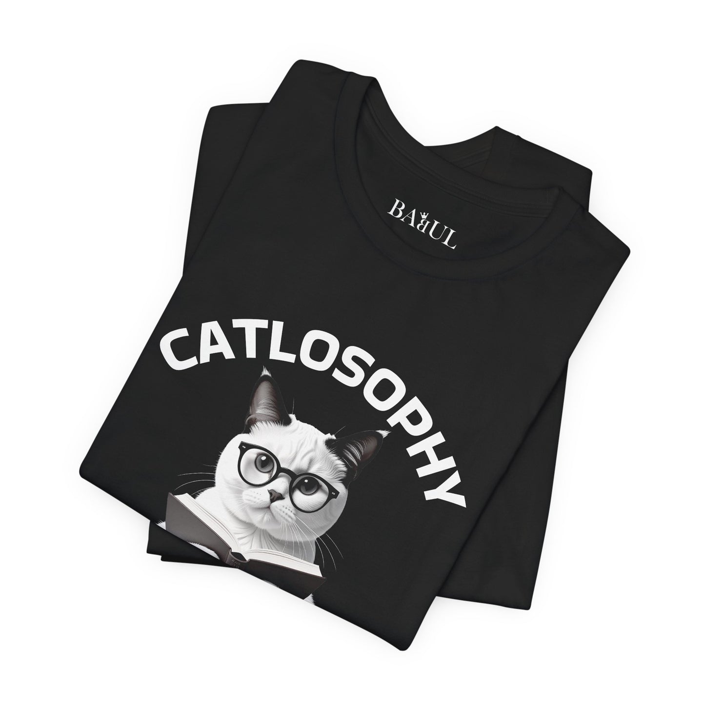 Catlosophy Unisex Jersey Short Sleeve Tee –  "Life isn't about fitting In" Design