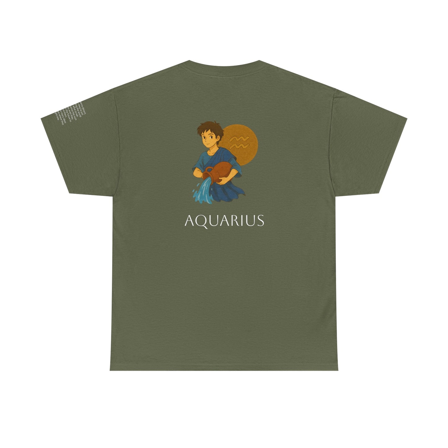 AQUARIUS - Dreamy Zodiac T-Shirts – The Magic of the Stars in Ghibli Style