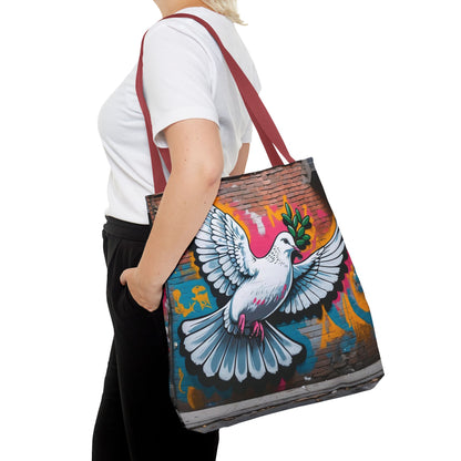 Artistic Surge - Eco-Friendly Canvas Tote Bag - PEACE