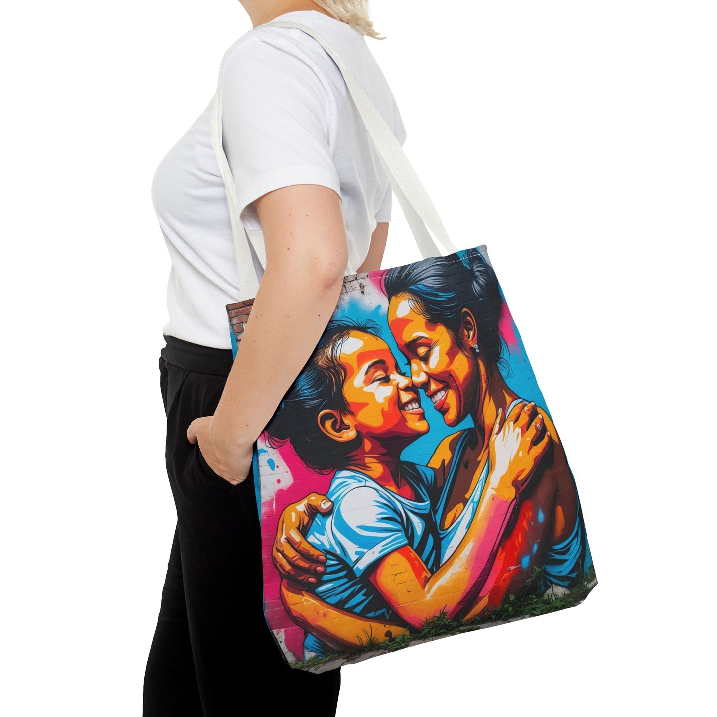 Artistic Surge - Eco-Friendly Canvas Tote Bag - SMILING HUG
