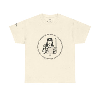 Justice - ArcanaPop T-Shirt – Where Tarot Magic Meets Pop Art