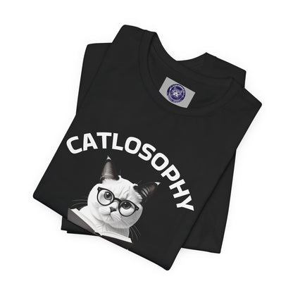 Catlosophy Unisex Jersey Short Sleeve Tee –  "The Key to Life" Design