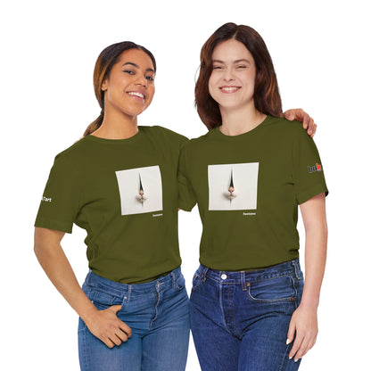 CATART Unisex Jersey Cat T-Shirt - FONTANA - Iconic Painting Reimagined with Cats