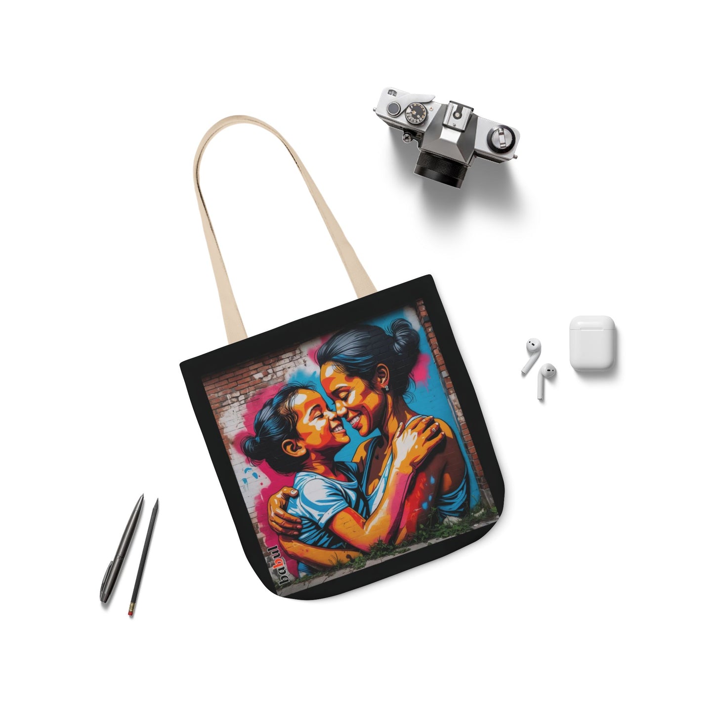 Artistic Surge - Eco-Friendly Canvas Tote Bag - SMILING HUG