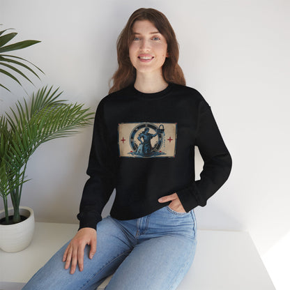 Aquarius - Gothic Zodiac Blue Sweatshirt
