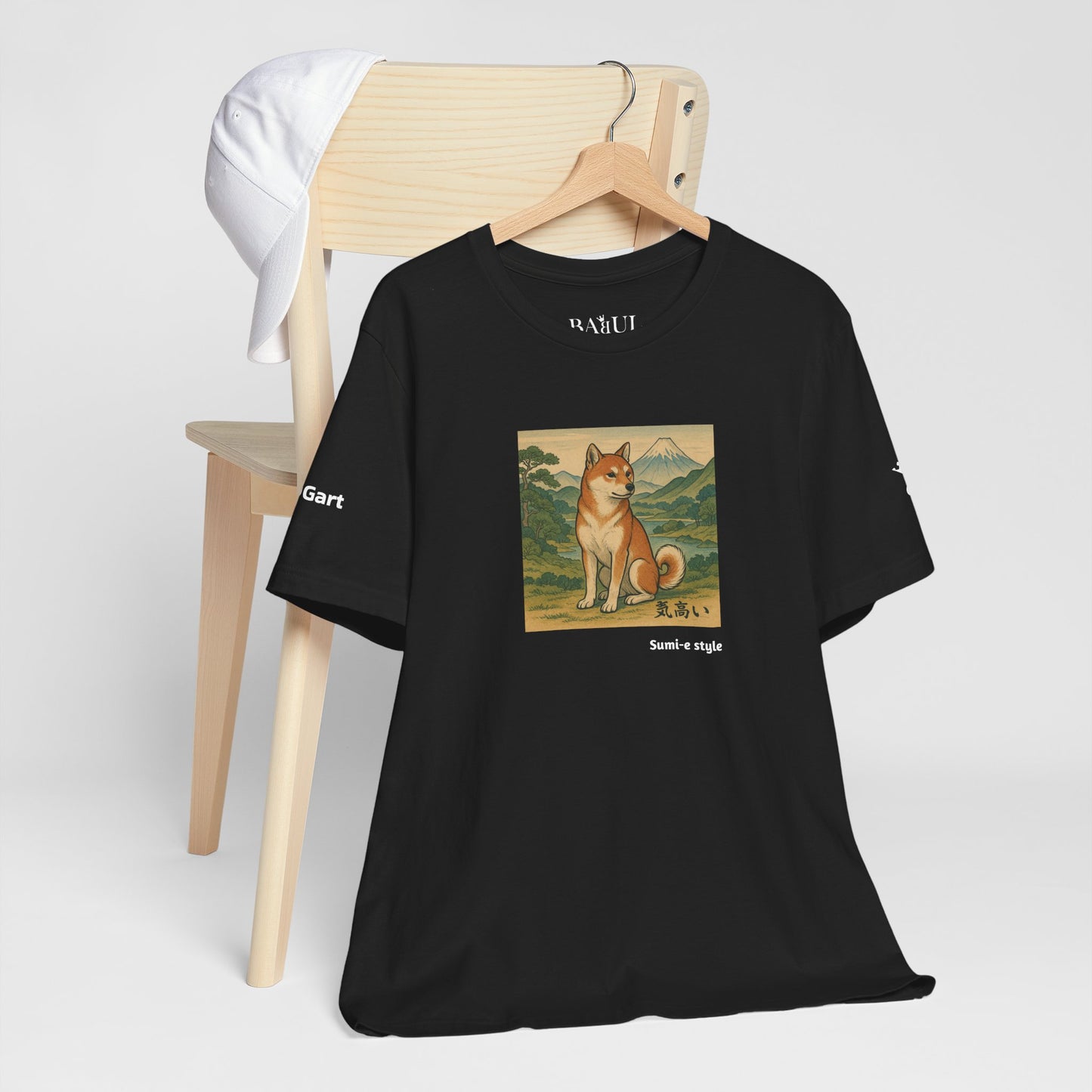DOGART Unisex Jersey DOG T-Shirt - SUMI-E STYLE - Iconic Painting Reimagined with Dogs