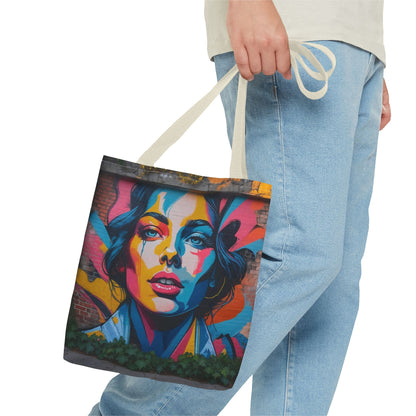 Artistic Surge - Eco-Friendly Canvas Tote Bag - WOMAN'S FACE