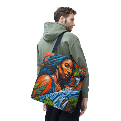 Artistic Surge - Eco-Friendly Canvas Tote Bag - WOMAN WITH WATER